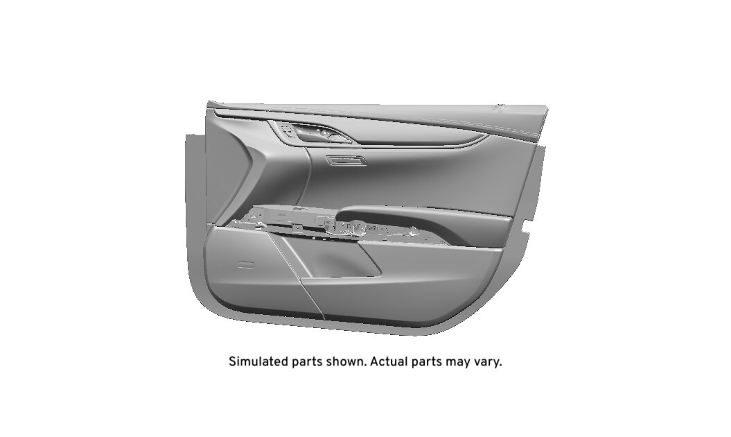 GM Genuine Parts Medium Titanium Front Passenger Side Door Trim