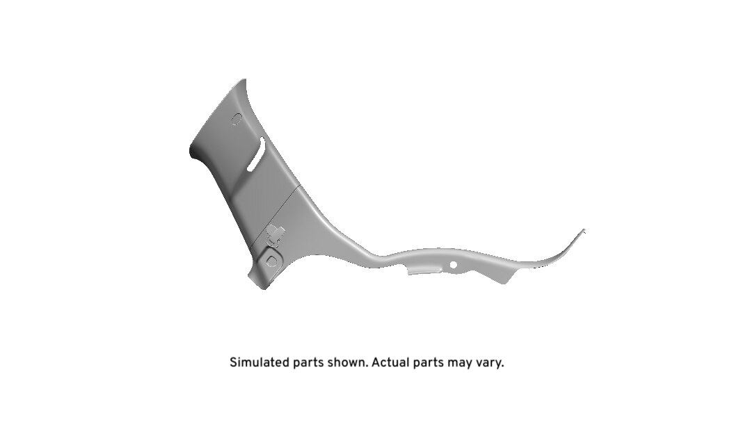GM Genuine Parts Ebony Driver Side Body Lock Pillar Garnish Molding