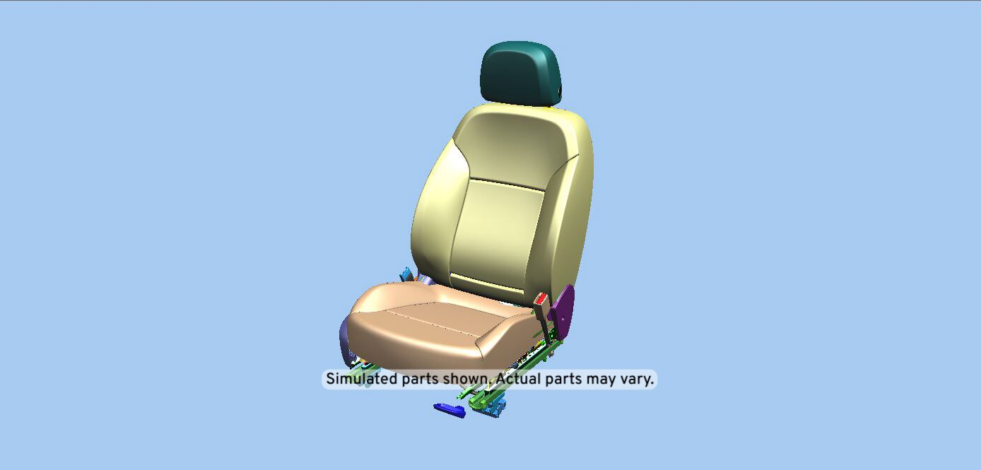GM Genuine Parts Jet Black Passenger Seat