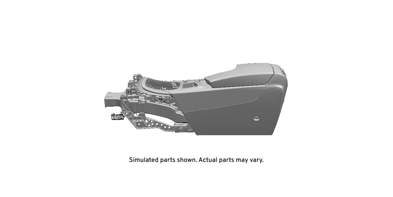 GM Genuine Parts Jet Black Front Floor Console