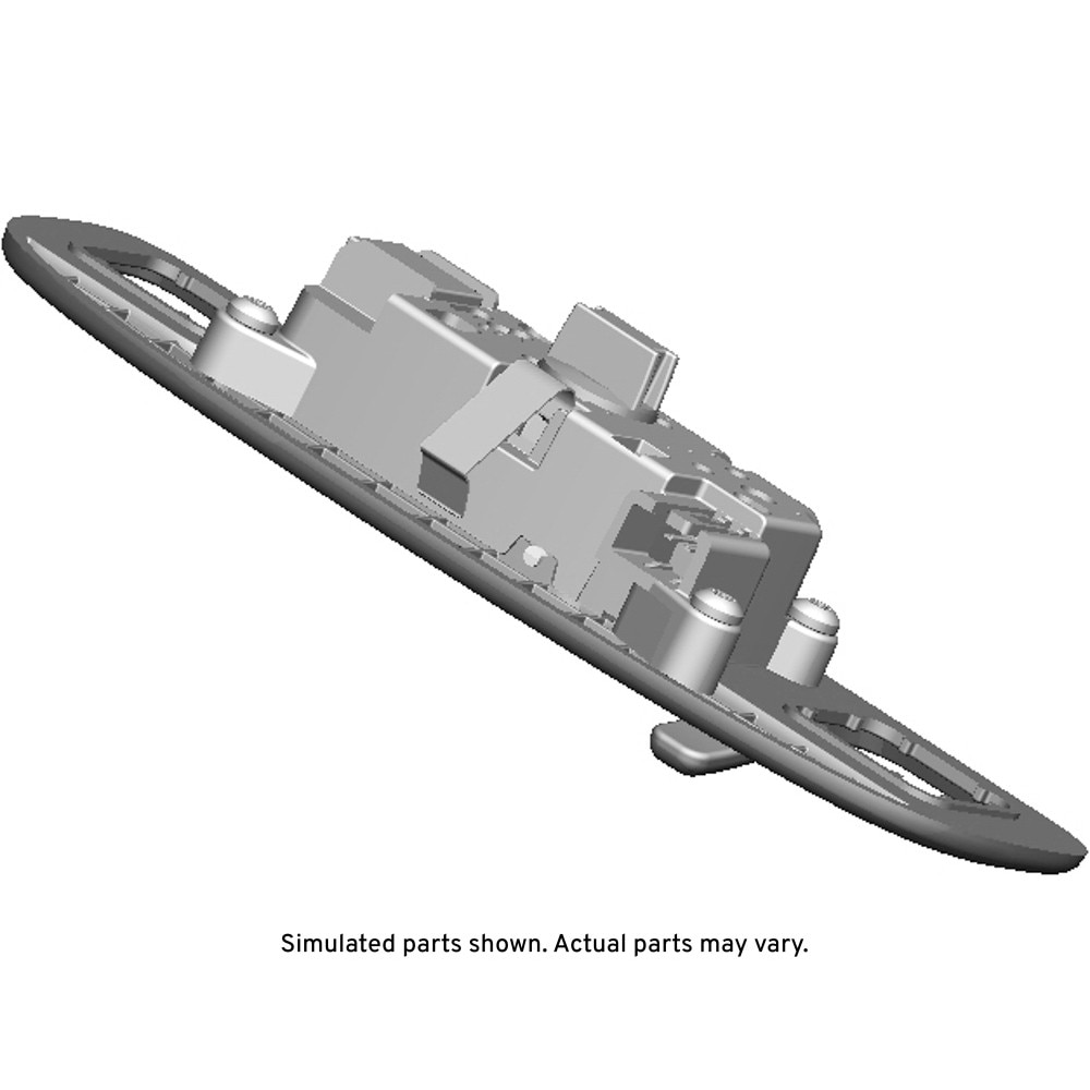 GM Genuine Parts Light Platinum Passenger Side Roof Rail Rear Reading and Courtesy Lamp