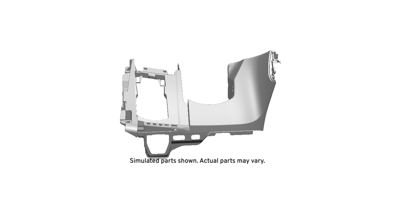 GM Genuine Parts Jet Black Instrument Panel Lower Trim Panel