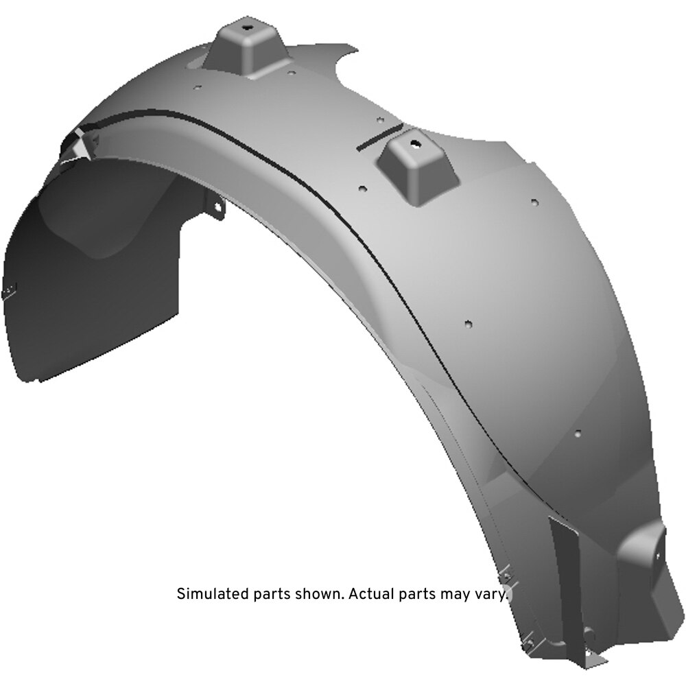 GM Genuine Parts Front Driver Side Wheelhouse Liner with Insulator and Nuts