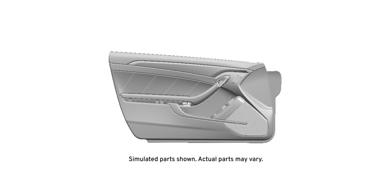 GM Genuine Parts Ebony Front Driver Side Door Trim