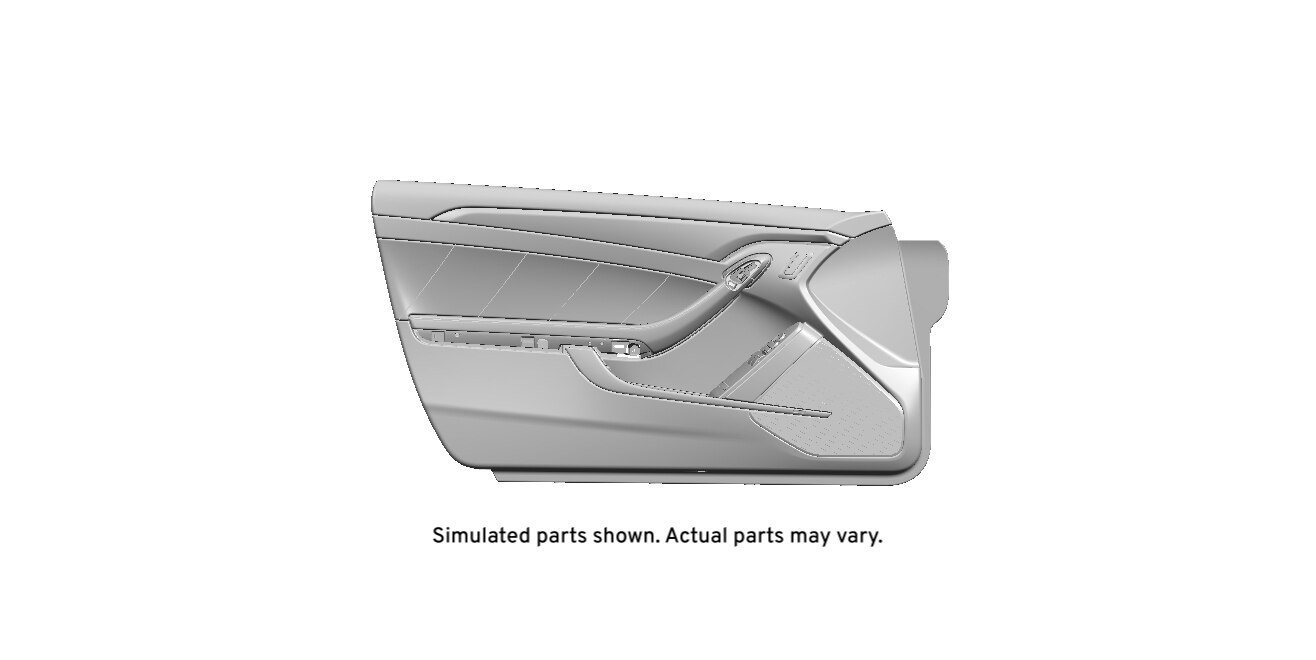 GM Genuine Parts Light Cashmere Front Driver Side Door Trim