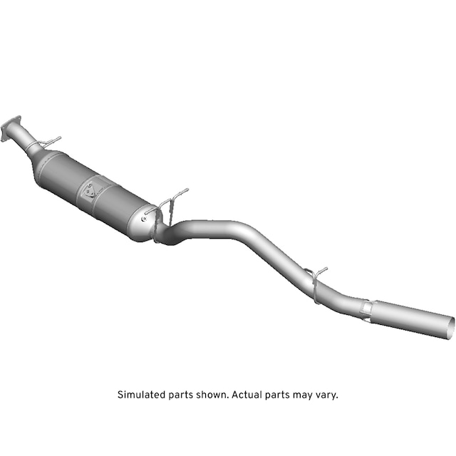 GM Genuine Parts Particulate Filter with Pipes, Vaporizer, Cooler, Flange, Hangers, Reducer, Reinforcements, and Label