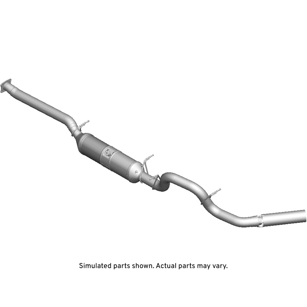 GM Genuine Parts Particulate Filter with Pipes, Cooler, Flange, Hangers, Reducer, Reinforcements, Seal, and Label