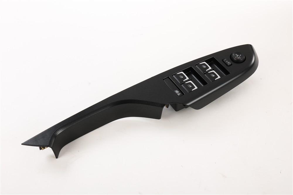 GM Genuine Parts Black Carbon Metallic Driver Side Front Door Armrest Switch Mount Plate