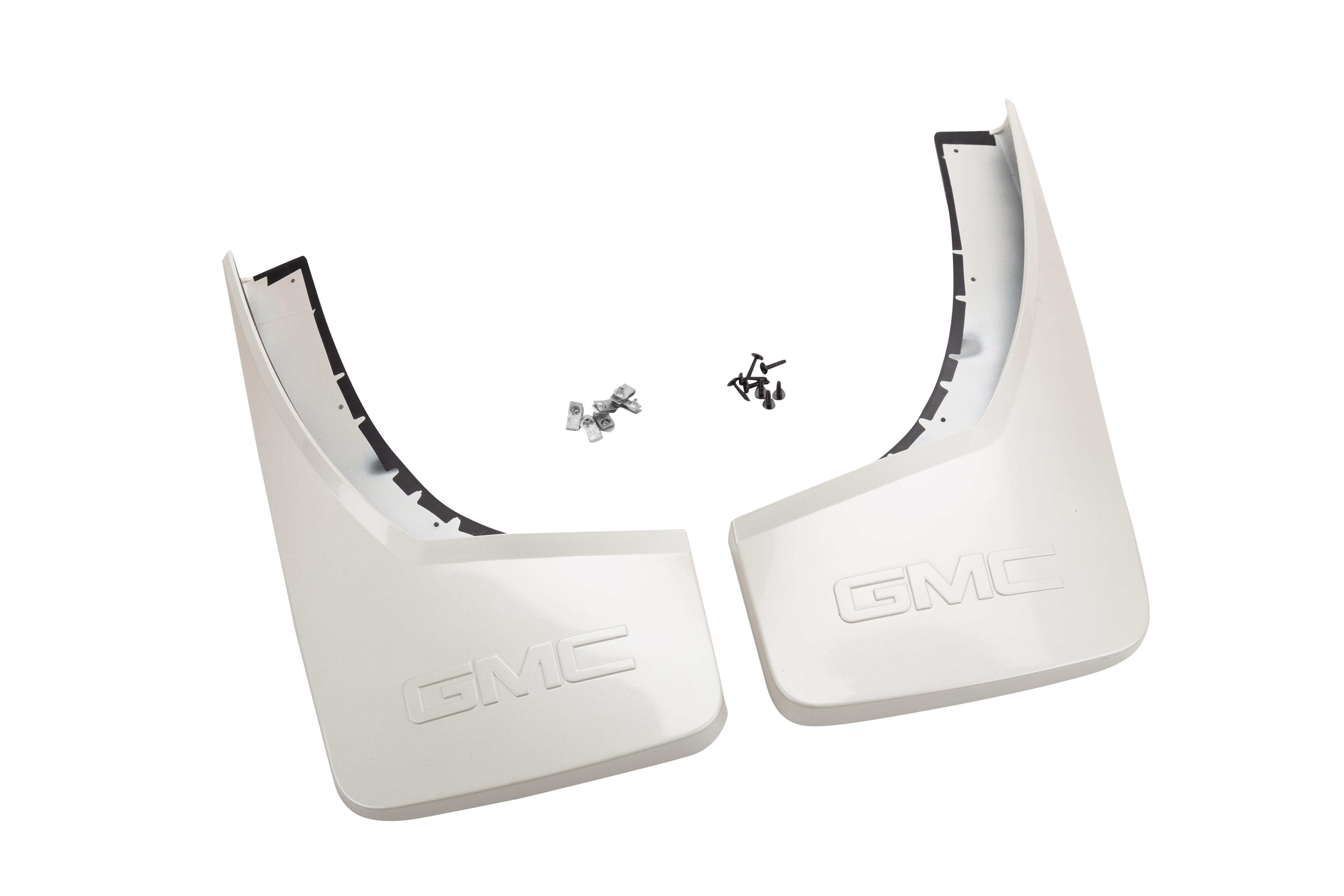Rear Molded Splash Guards in White Diamond