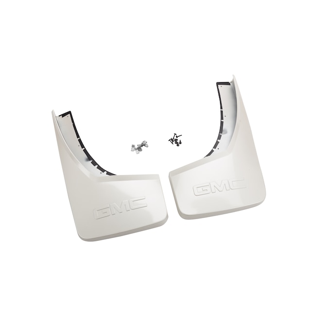 Rear Molded Splash Guards in White Diamond