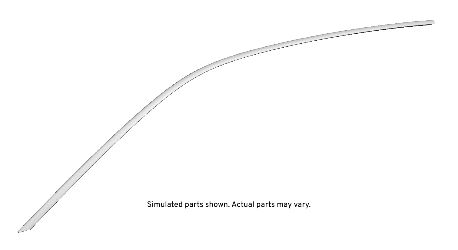 GM Genuine Parts Driver Side Roof Drip Molding