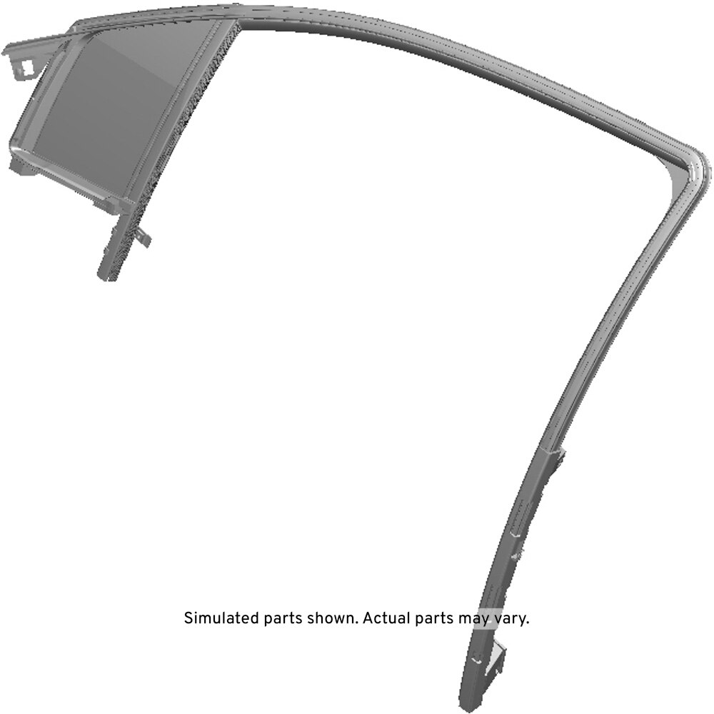 GM Genuine Parts Driver Side Front Door Window Weatherstrip
