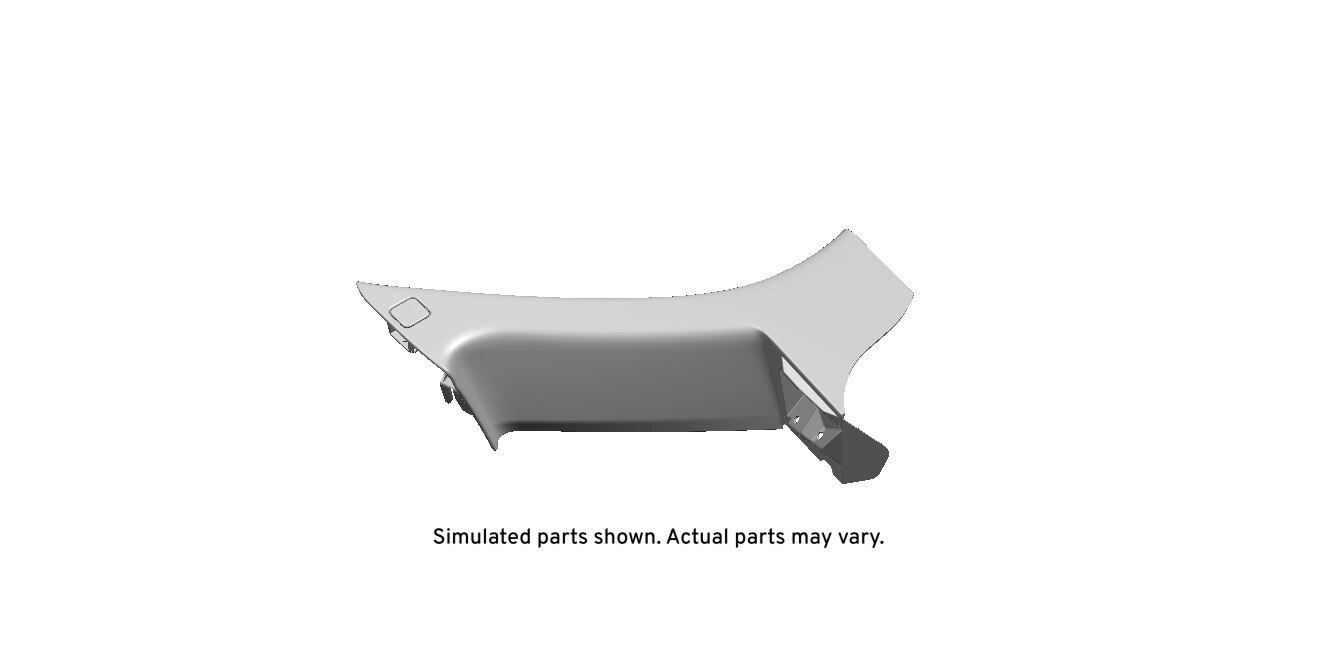 GM Genuine Parts Jet Black Driver Side Quarter Window Trim Panel
