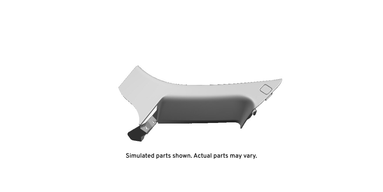 GM Genuine Parts Cocoa Passenger Side Quarter Window Trim Finish Panel