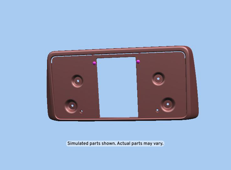 GM Genuine Parts Primed Front License Plate Bracket Attachment Kit