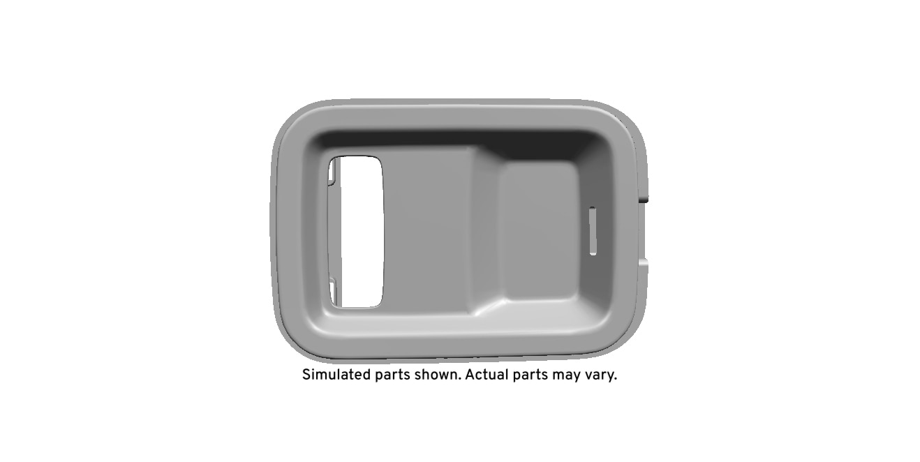 GM Genuine Parts Shale Rear Center Seat Belt Bezel
