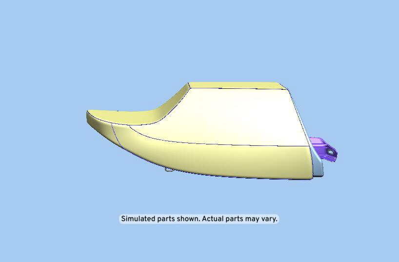 GM Genuine Parts Light Platinum Rear Passenger Side Seat Back Bolster