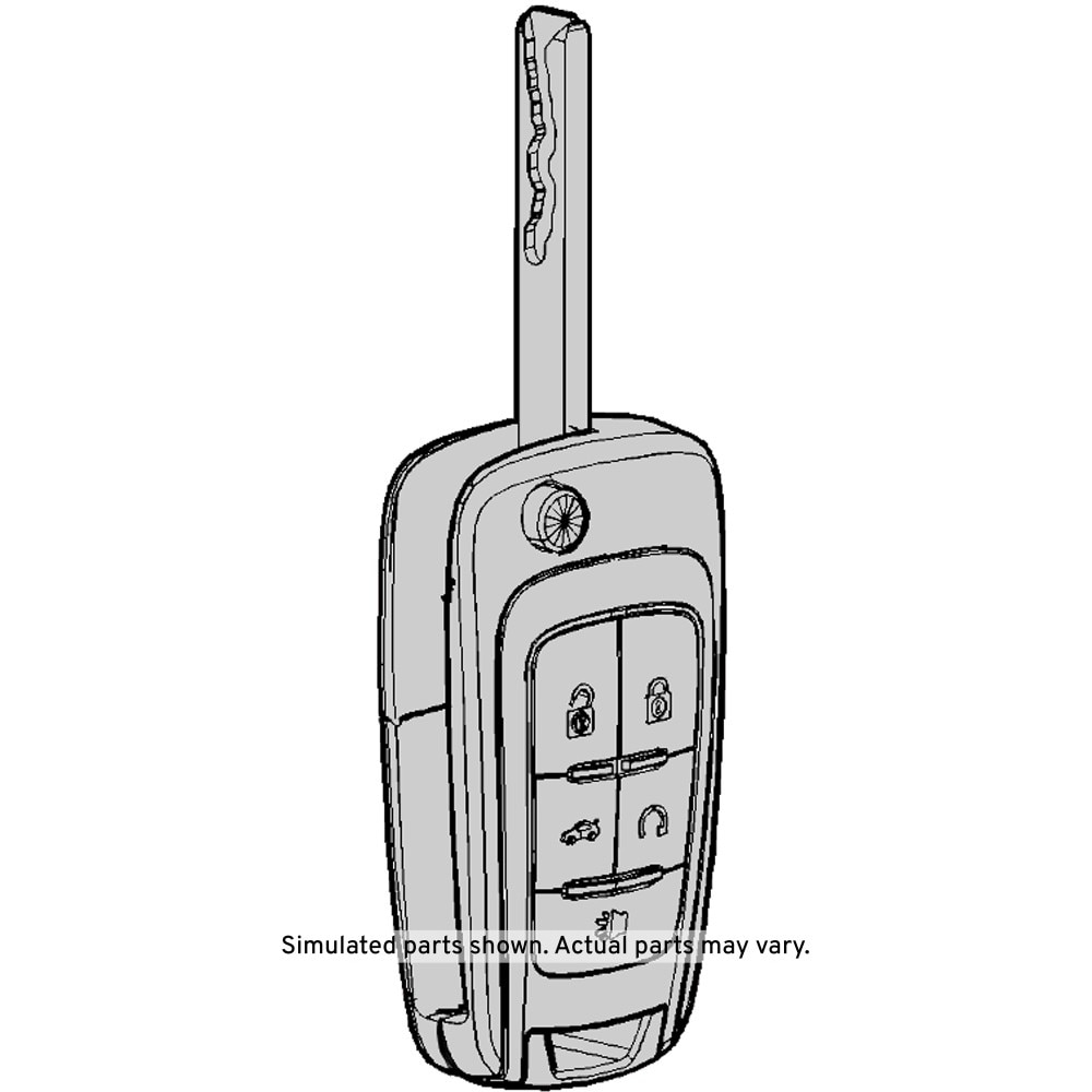 GM Genuine Parts Folding Door Lock and Ignition Lock Key (Programming Required)