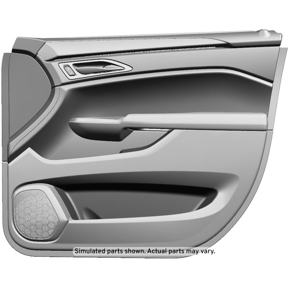GM Genuine Parts Jet Black Front Passenger Side Door Trim