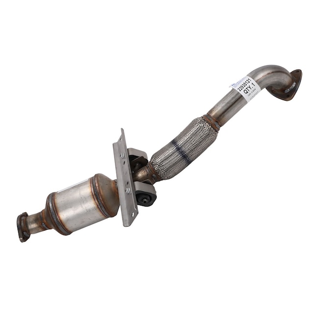 GM Genuine Parts Front Exhaust Pipe with 3-Way Catalytic Converter, Pipe, Flange, Bracket, Insulators, and Nut