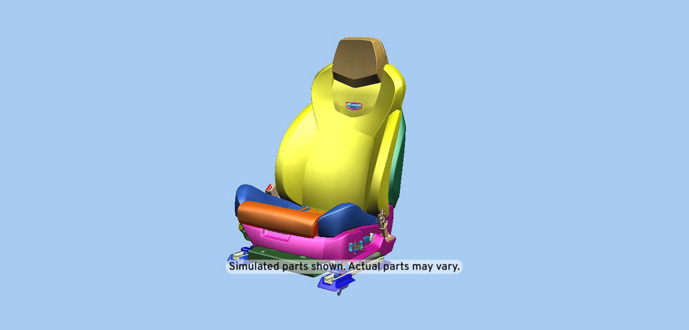 GM Genuine Parts Ebony Driver Seat