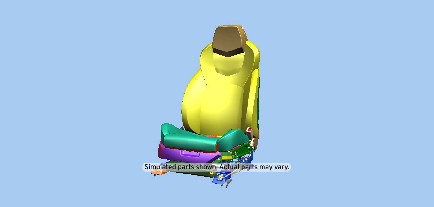 GM Genuine Parts Saffron Passenger Seat