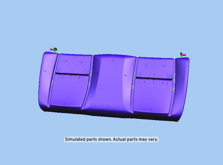 GM Genuine Parts Jet Black Rear Seat Back Cushion