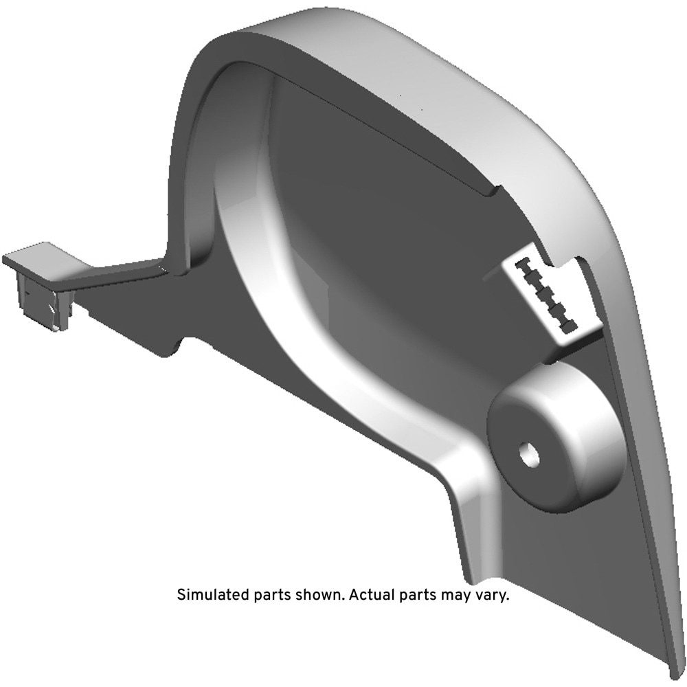 GM Genuine Parts Cocoa 3rd Row Passenger Side Seat Back Latch Cover