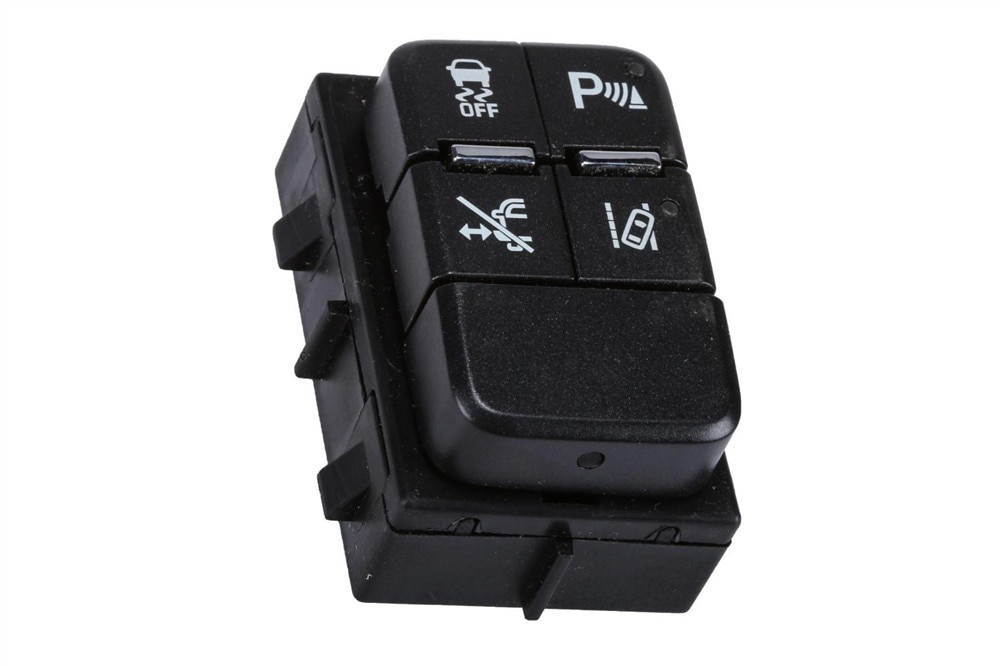 GM Genuine Parts Black Carbon Metallic Vehicle Stability Control System Switch