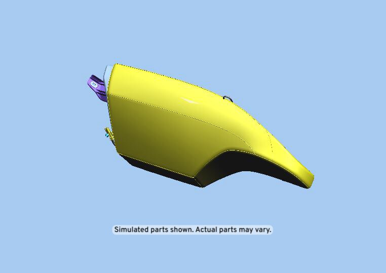 GM Genuine Parts Caramel Tan Rear Passenger Side Seat Back Bolster