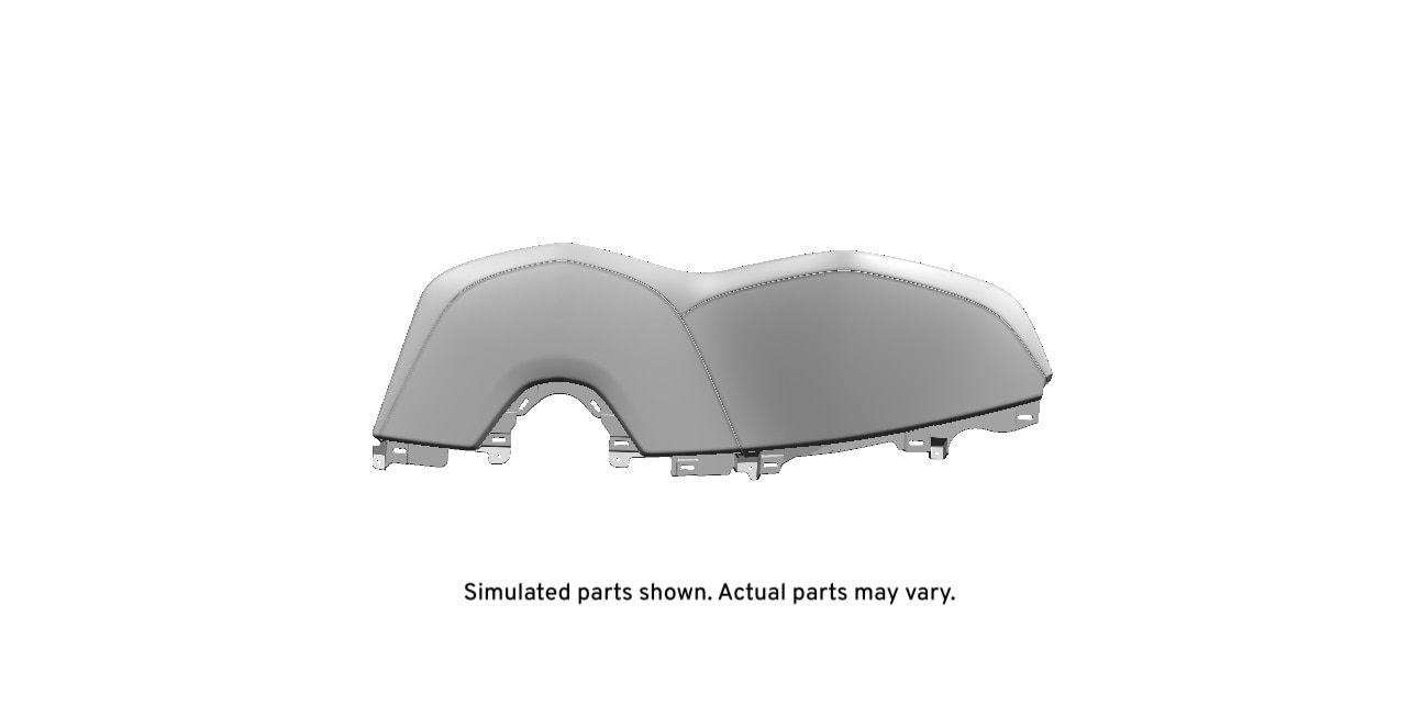 GM Genuine Parts Jet Black Instrument Panel Cluster Hood