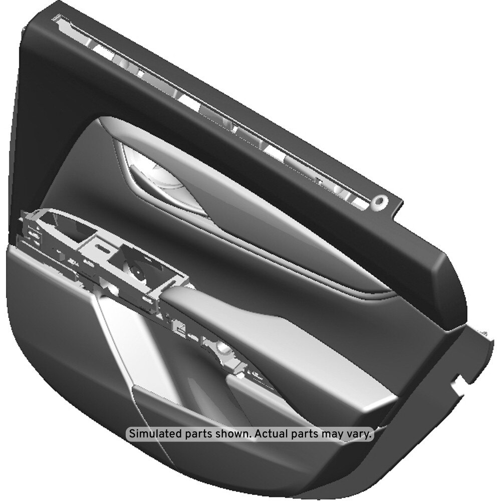GM Genuine Parts Medium Titanium Rear Passenger Side Door Trim