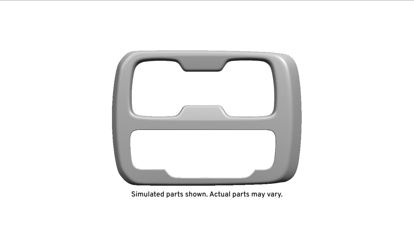 GM Genuine Parts Polar Silver Front Floor Console Trim Plate