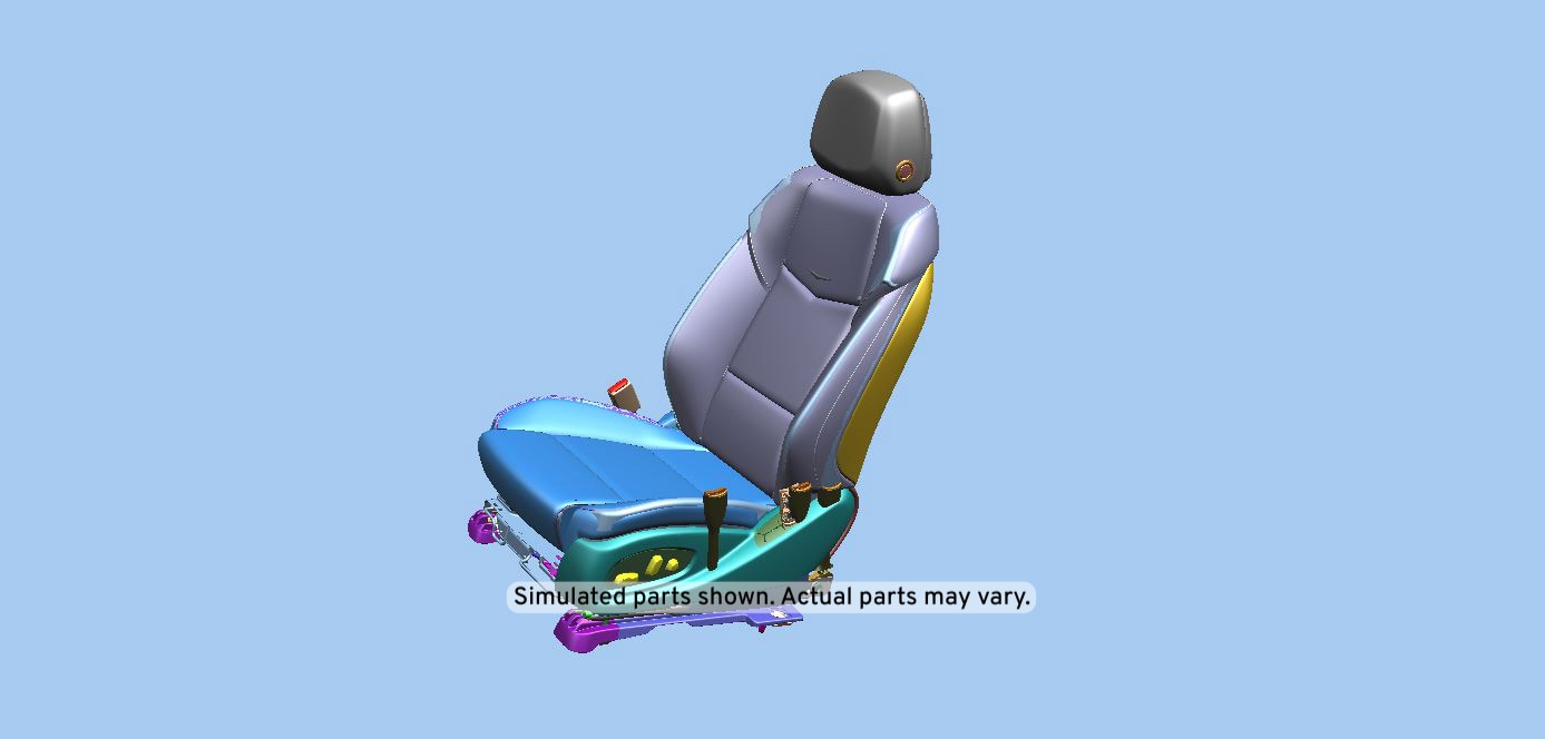 GM Genuine Parts Jet Black Driver Seat