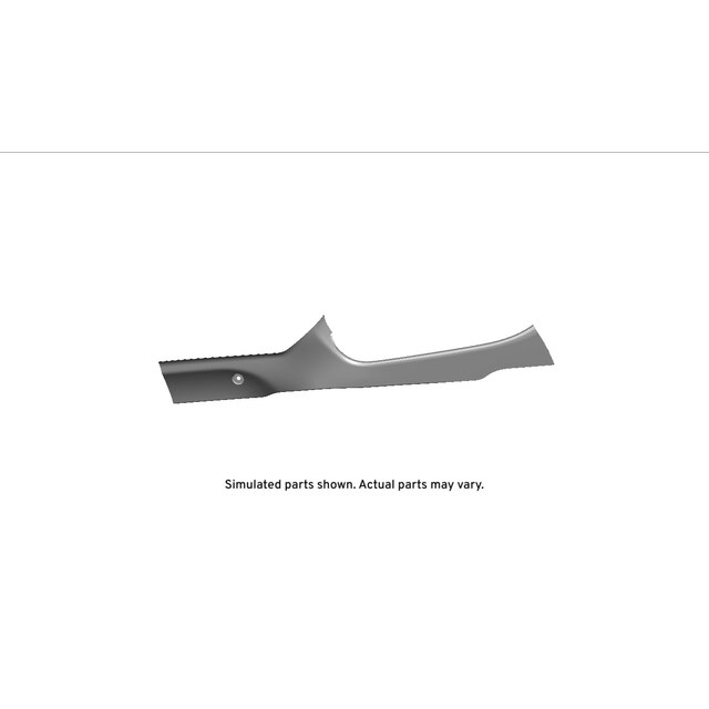 GM Genuine Parts Dark Ash Gray Front Passenger Side Floor Console Extension Panel
