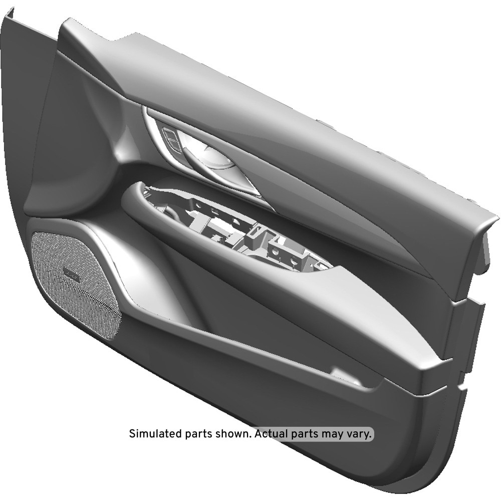 GM Genuine Parts Jet Black Front Passenger Side Door Trim