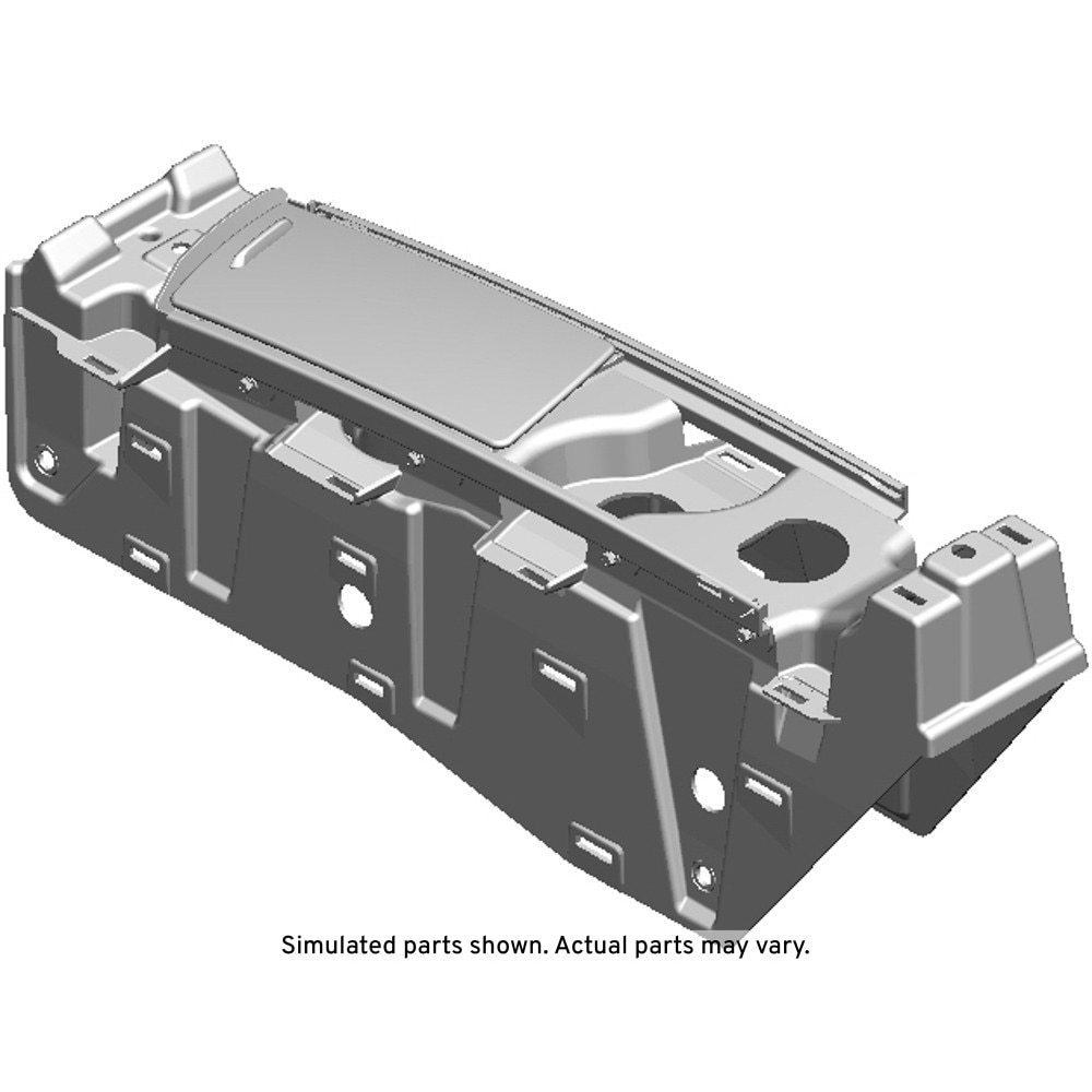 GM Genuine Parts Jet Black Rear Floor Lower Console