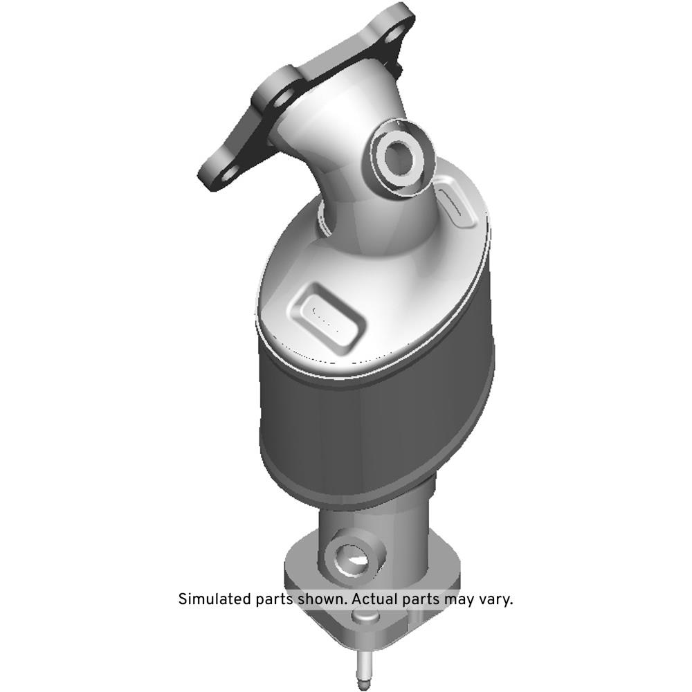 GM Genuine Parts Passenger Side 3-Way Catalytic Converter with Pipe, Shield, Flange, and Bushings