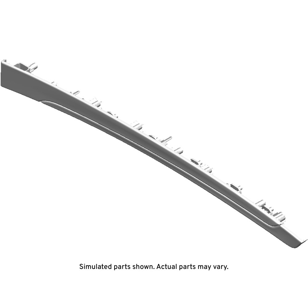 GM Genuine Parts Black Carbon Metallic Passenger Side Rear Door Trim Panel Applique