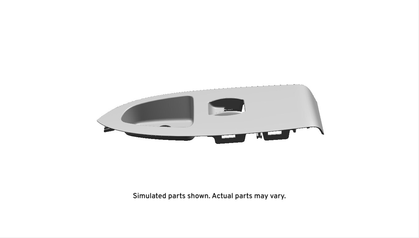 GM Genuine Parts Maple Sugar Front Passenger Side Door Armrest Switch Mount Plate