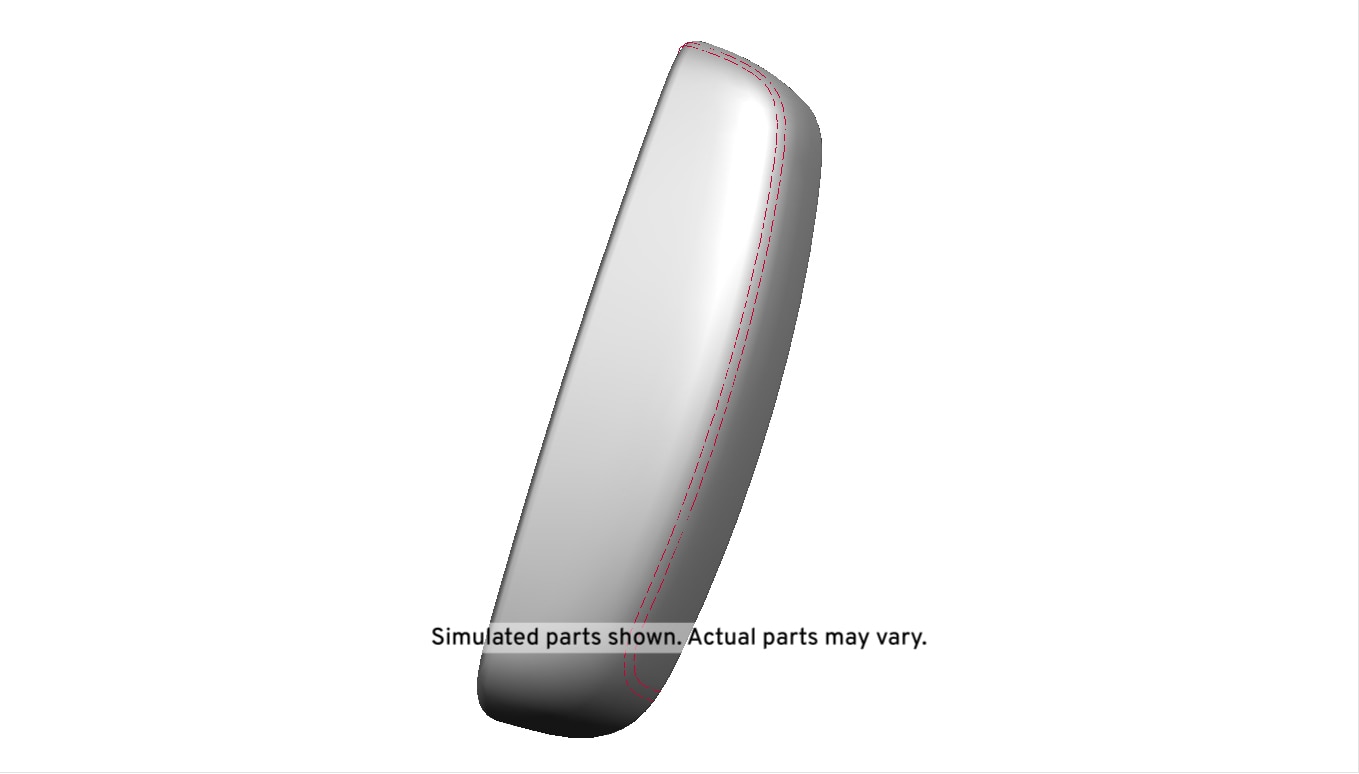 GM Genuine Parts Light Platinum Front Floor Console Armrest Hinge Cover