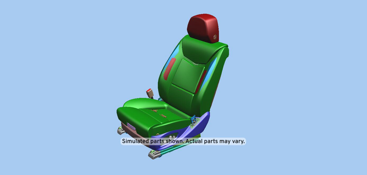 GM Genuine Parts Medium Titanium Driver Seat