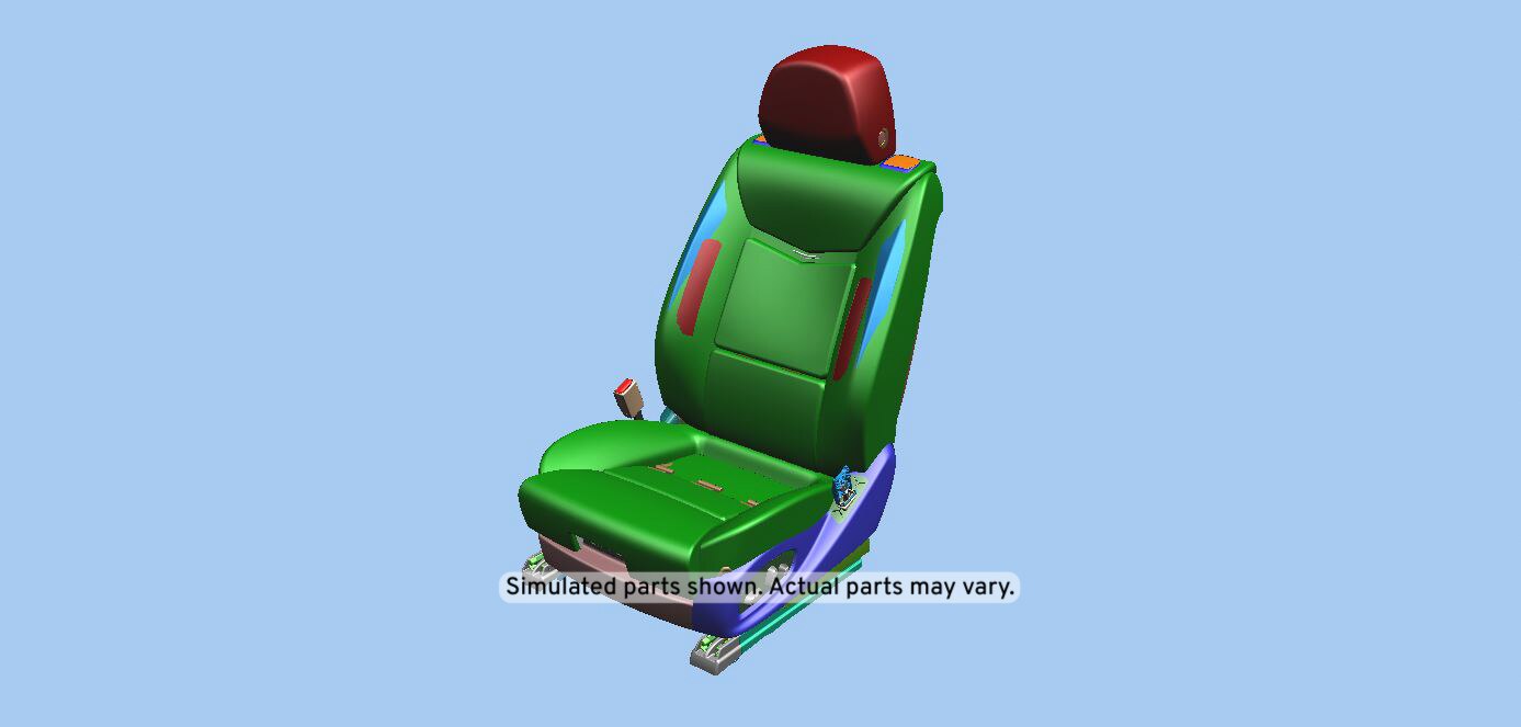 GM Genuine Parts Medium Titanium Driver Seat