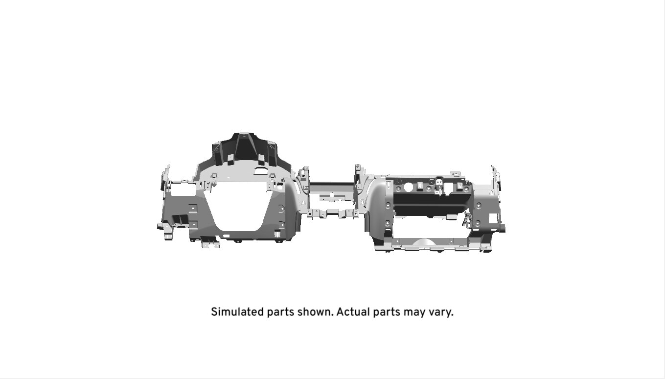 GM Genuine Parts Dark Titanium Instrument Panel Lower Trim Panel