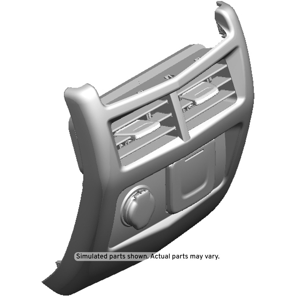 GM Genuine Parts Jet Black Front Floor Console Rear Trim Panel