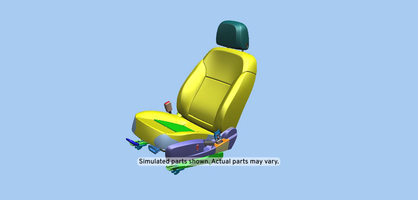 GM Genuine Parts Dark Titanium Driver Seat