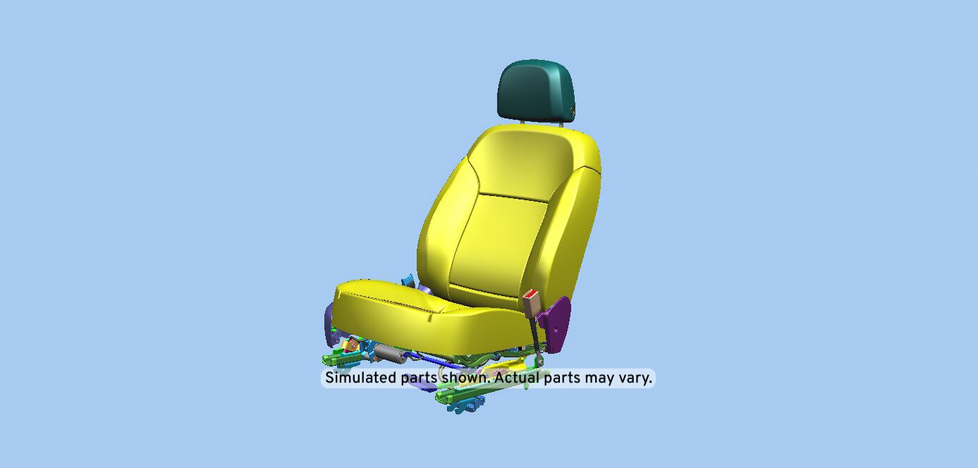 GM Genuine Parts Dark Titanium Passenger Seat