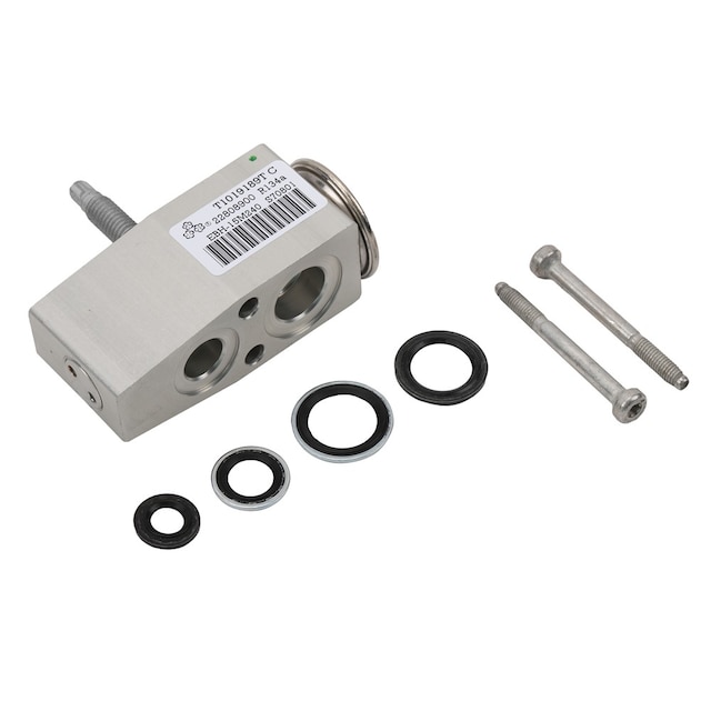 GM Genuine Parts Air Conditioning Thermal Expansion Valve Kit with Valve Seals, Valve, Stud, and Bolts