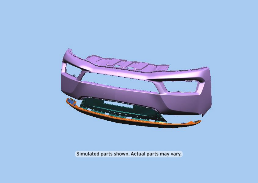 GM Genuine Parts Front Upper Bumper Cover