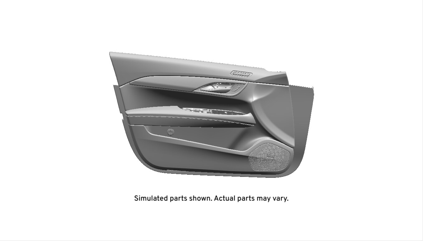 GM Genuine Parts Caramel Tan Driver Side Front Door Trim
